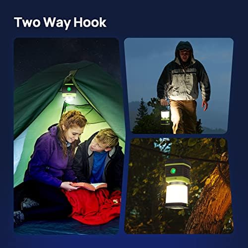 Consciot LED Battery Powered Camping Lantern, 1000LM, 4 Light Modes, IPX4 Waterproof Portable Tent Flashlight for Power Outages, Emergency, Hurricane, Hiking, Light Green, (Pack of 20) - Image 5