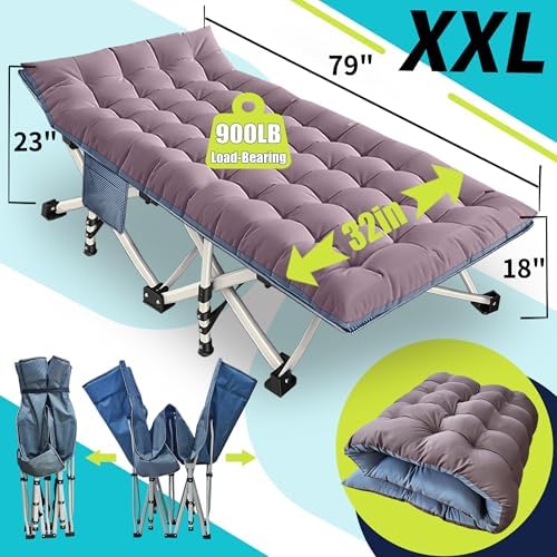 2-Pack Oversize Cot, Camping Cot with Mattress, 79x18x32 Inch - Image 3