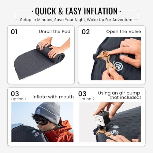 ONETIGRIS CAMPING AERODREAM Self-Inflating Mattress,4.1 R - Image 5