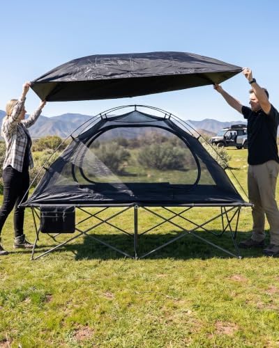 41" Wide Folding Camping Cot, 500lbs Heavy Duty Cots for Adults Big & Tall - Image 5
