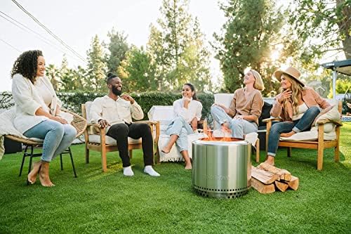 Solo Stove Bonfire w/Stand | 19.5" Smokeless Wood Burning Fire Pit, Silver - Image 6