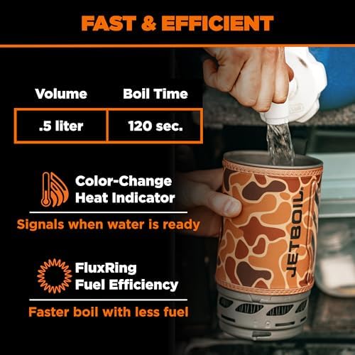 Jetboil Flash Portable Fast Boil Stove for Camping and Backpacking with 1-Step Auto Ignition, Propane/Isobutane Burner with Cooking Cup - Image 4