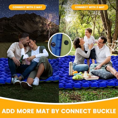 4-Inch Inflatable Camping Sleeping Pad with Foot Pump - Image 5