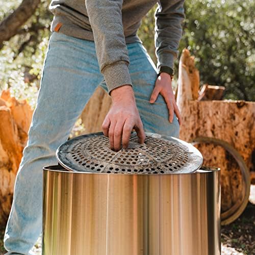 Solo Stove Bonfire 19.5" Smokeless Fire Pit with Removable Ash Pan | Portable Outdoor Fire Pit | Stainless Steel - Wood Burning Lightweight Fireplace | Ideal for 4-6 People, 20 lbs - Image 3