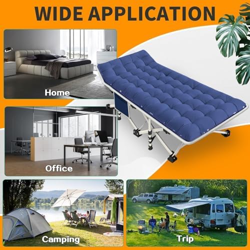 Camping Cot with Mattress Comfortable,Load up to 450LBS - Image 6