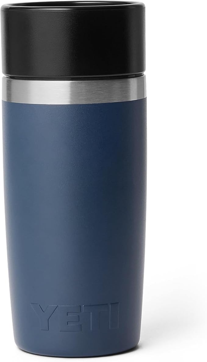 YETI Rambler 12 oz Travel Bottle, Stainless Steel, Vacuum Insulated with Leakproof Commuter Cap, Navy - Image 7