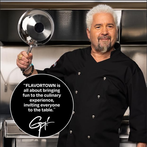 Guy Fieri's Flavortown 5 Qt. Stainless Steel Sautepan - Image 2