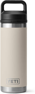 YETI Rambler 18 oz Bottle, Leakproof, Vacuum Insulated, Stainless Steel with Chug Cap, Cape Taupe by YETI