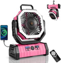 Odoland 30000mAh Camping Fan with LED Lantern, Rechargeable Battery Fan by Odoland