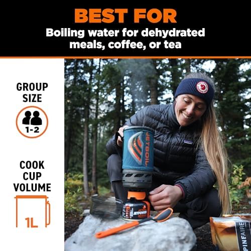 Jetboil Flash Portable Fast Boil Stove for Camping and Backpacking with 1-Step Auto Ignition, Propane/Isobutane Burner with Cooking Cup - Image 3