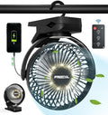 Camping Fan, 12000mAh Clip on Fans with LED Lights/ Remote/ Hooks/3 Levels by FollowUsGetMoreInfoNow