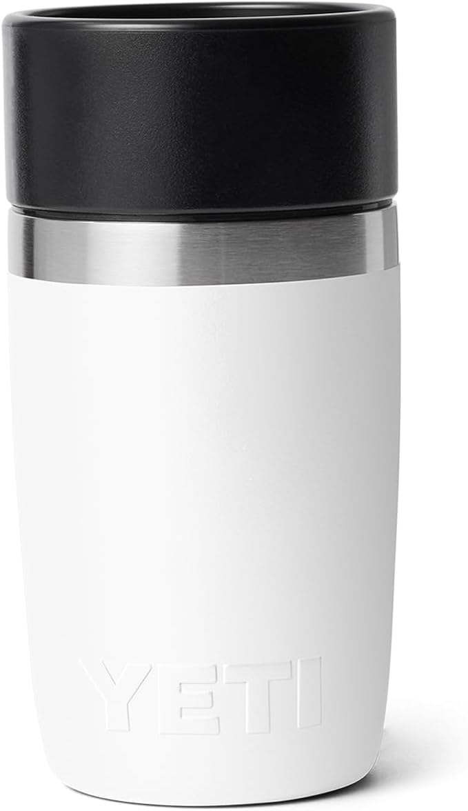 YETI Rambler 8 oz Travel Bottle, Stainless Steel, Vacuum Insulated with Leakproof Commuter Cap, White - Image 5