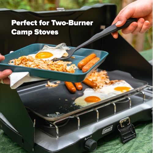 Coghlan's Camp Griddle, Lightweight Aluminum, 16.5 x 10" size, PFAS-Free and Non-Stick Ceramic Coating Cooking Surface for Two Burner Stoves, Ideal for Camping and Outdoor Cooking - Image 3