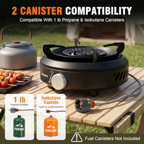 Portable Camping Stove, Powerful 3-Ring Burner, 20,500 BTU Camp Stove - Image 5