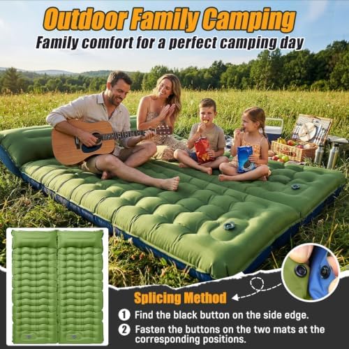 FUN PAC Camping Sleeping Pad,Ultralight Camping Mattress with Pillow, Built-in Foot Pump Inflatable Sleeping Pad Compact for Camping,Backpacking, Hiking,Traveling - Image 7