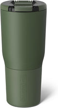 BrüMate Nav 25oz 100% Leak Proof Insulated Travel Tumbler with Magnetic BevLock™ Lid - Double Wall Cup-Holder Friendly Stainless Steel Mug (OD Green) by Br%C3%BCMate