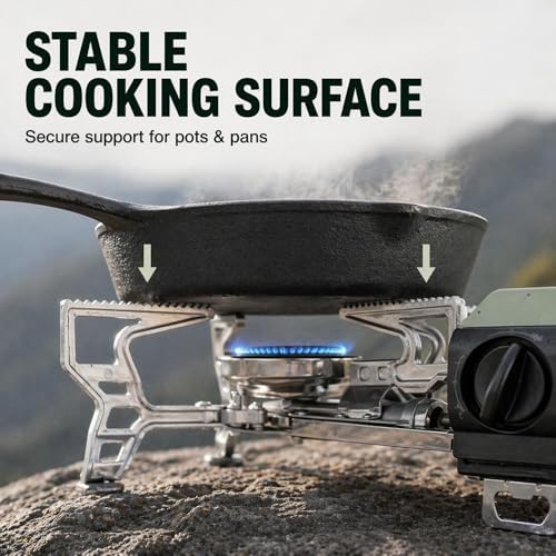 Portable Butane Gas Stove for Camping, Outdoor, and Indoor Cooking, Compact Lightweight Single Burner with Carrying Bag for Travel – by Altena - Image 4