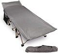 REDCAMP Oversized Camping cots for Adults 500lbs, Extra Wide Sleeping Cots Tall Sleeping Cots Heavy Duty, XL Cots Portable for Outdoor Indoor Office, Grey by REDCAMP