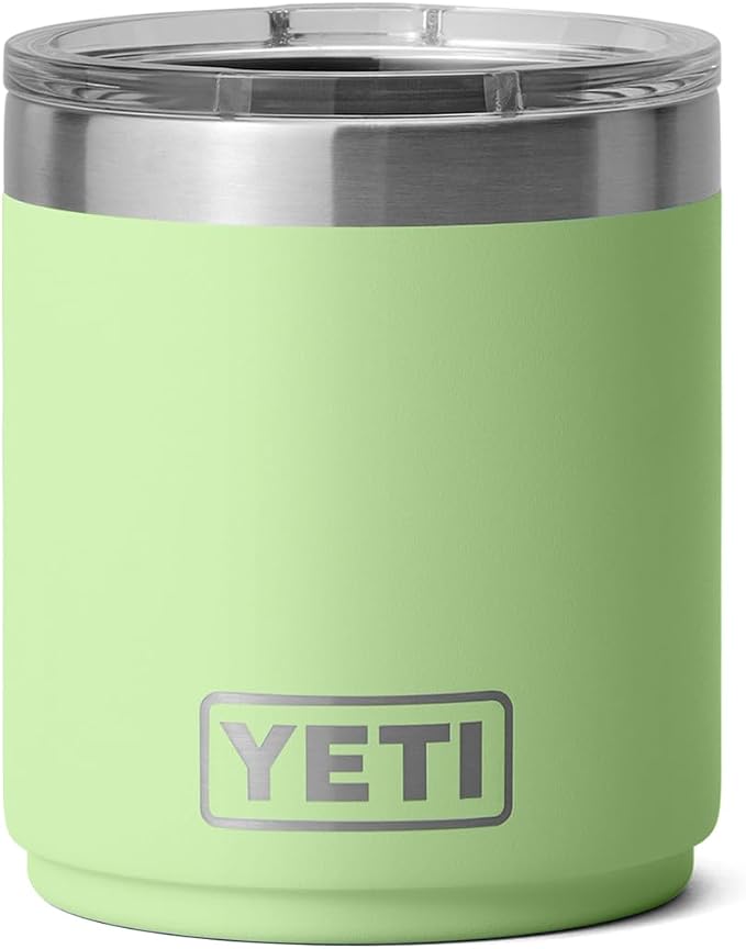 YETI Rambler 10 oz Stackable Lowball 2.0, Vacuum Insulated, Stainless Steel with MagSlider Lid, Key Lime by YETI