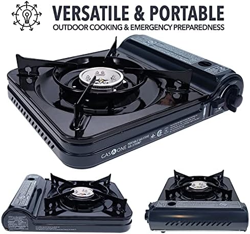 GAS ONE NEW 10,000 BTU CSA List Portable Butane Gas Stove with Carrying Case CSA Listed- Midnight - Image 6