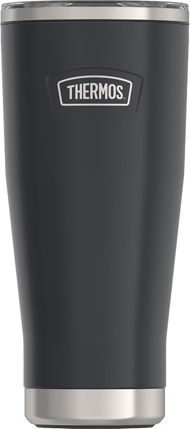 THERMOS ICON SERIES, Stainless Steel Tumbler with Slide Lock, 18 Ounce, Granite by Thermos