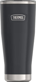 THERMOS ICON SERIES, Stainless Steel Tumbler with Slide Lock, 18 Ounce, Granite by Thermos