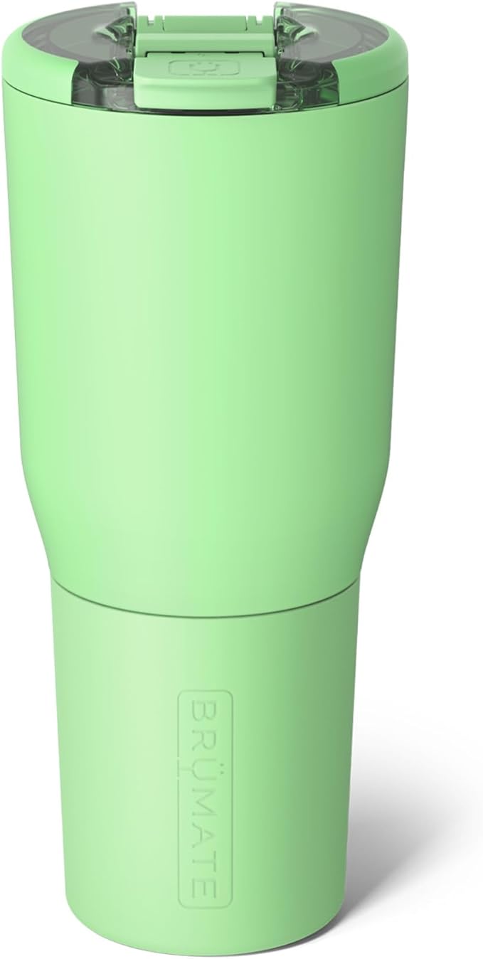 BrüMate Nav 35oz 100% Leak Proof Insulated Travel Tumbler with Magnetic BevLock™ Lid - Double Wall Cup-Holder Friendly Stainless Steel Mug (Kiwi) by Br%C3%BCMate