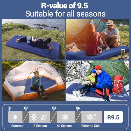 Elegear Self Inflating Sleeping Pad with Electric Pump Memory Foam 3.15" - Image 4