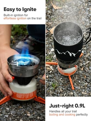 Odoland 0.9L Heat Exchanger Backpacking and Camping Stove System - Image 7