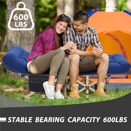 Folding Camping Cot with Mattress for Adults,28" Wide,600LBS - Image 2