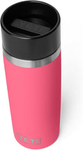 YETI Rambler 16 oz Travel Bottle, Stainless Steel, Vacuum Insulated with Leakproof Commuter Cap, Tropical Pink by YETI