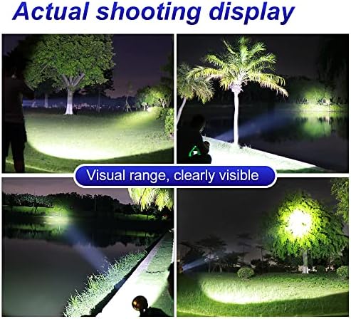 Coon Hunting Lights,High Power LED Headlamp,Super Bright Rechargeable Headlight,Waterproof Outdoor Spotlight Flashlight,Portable Green red Head lamp for Fishing Camping - Image 4