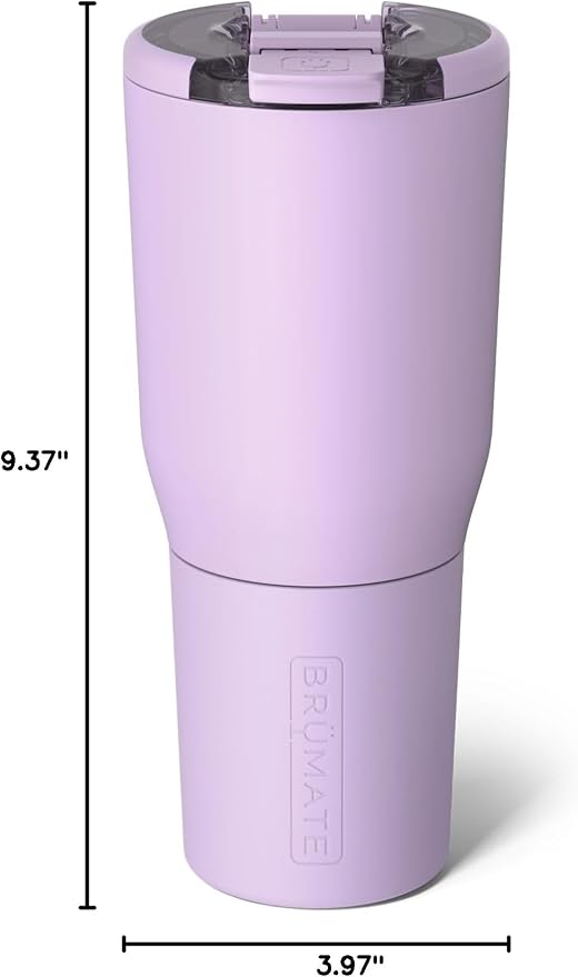 BrüMate Nav 35oz 100% Leak Proof Insulated Travel Tumbler with Magnetic BevLock™ Lid - Double Wall Cup-Holder Friendly Stainless Steel Mug (Lavender) - Image 7