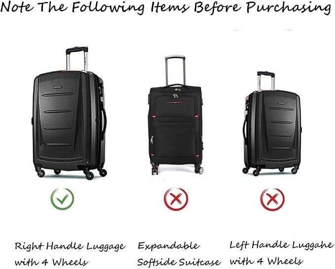 28-inch Luggage Cover Protector Clear PVC Waterproof Suitcase Covers, Travel - Image 7