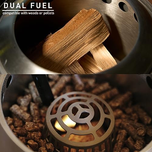 Solo Stove Mesa, 5.1 Inch Tabletop Fire Pit with Stand - Smokeless, Stainless Steel Fire Pit for Camping, Outdoor & Patio- Wood Burning or Pellet Fueled Portable Bonfire, 1.4lbs, Ash - Image 5