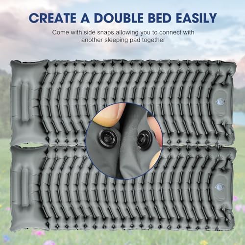 Ultralight Camping Sleeping Pad with Pillow & Built-in Foot Pump - Image 6