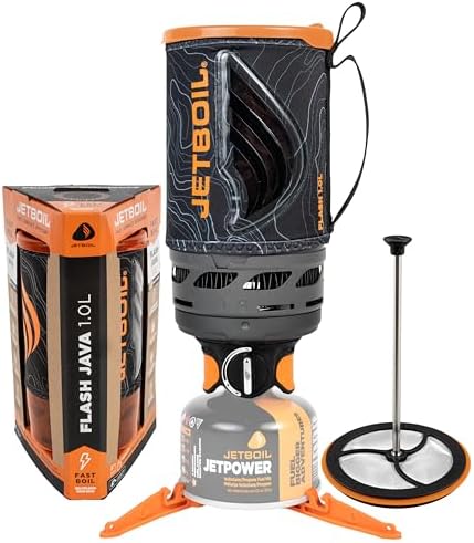 Jetboil Flash Java Portable Fast Boil Stove and Coffee Press for Camping and Backpacking, 1-Step Auto Ignition, Propane/Isobutane Burner by Unknown