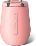 BrüMate Uncork'd 14oz 100% Leakproof Insulated Wine Tumbler | Locking Lid | Insulated Stainless Steel Wine Glass | Perfect For Travel & Outdoors | BPA-Free (Guava) by Br%C3%BCMate