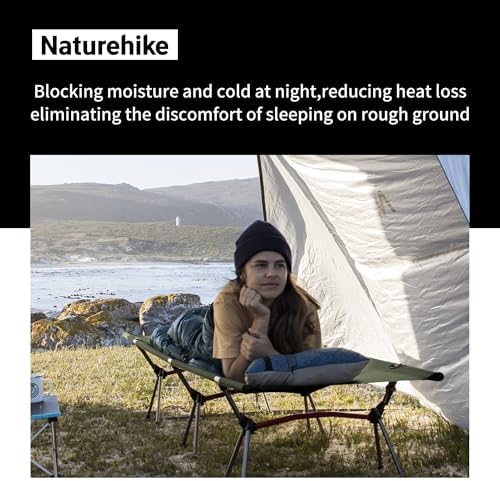 Naturehike ArmyWild Folding Camping Cot, Height Adjustable Ultralight Backpacking Cot, Portable Camping Bed for Camping Hiking Travel Home - Image 5