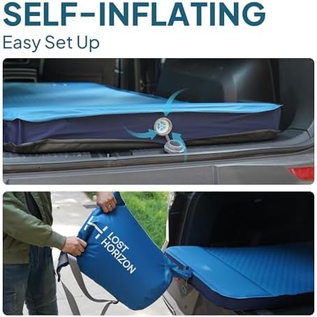 Lost Horizon Self-Inflating Foam Camping Mattress, Full, 3" Thick - Image 4