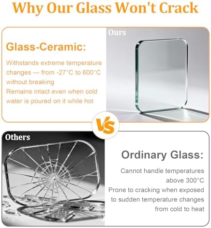 unho Stainless Hot Tent Stove Crack-Resistant Ceramic Glass Outdoor camping - Image 6