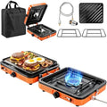 GGC 2 Burner Portable Camping Stove 5-Piece Kit for Camping by GGCProducts