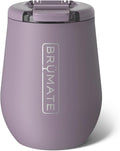 BrüMate Uncork'd 14oz 100% Leakproof Insulated Wine Tumbler | Locking Lid | Insulated Stainless Steel Wine Glass | Perfect For Travel & Outdoors | BPA-Free (Lilac Dusk) by Br%C3%BCMate