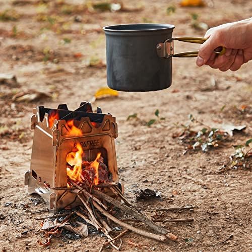 G4Free Camping Stove, Portable Wood Stove with Folding Stainless Steel - Image 6