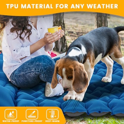 Inflatable Camping Mat, Ultra-Lightweight Sleeping Pad with Built-in Pillow & Foot Pump, Camp Pads for Backpackers, Hikers & Outdoor Enthusiasts, Easy to Carry, Gifts - Image 6