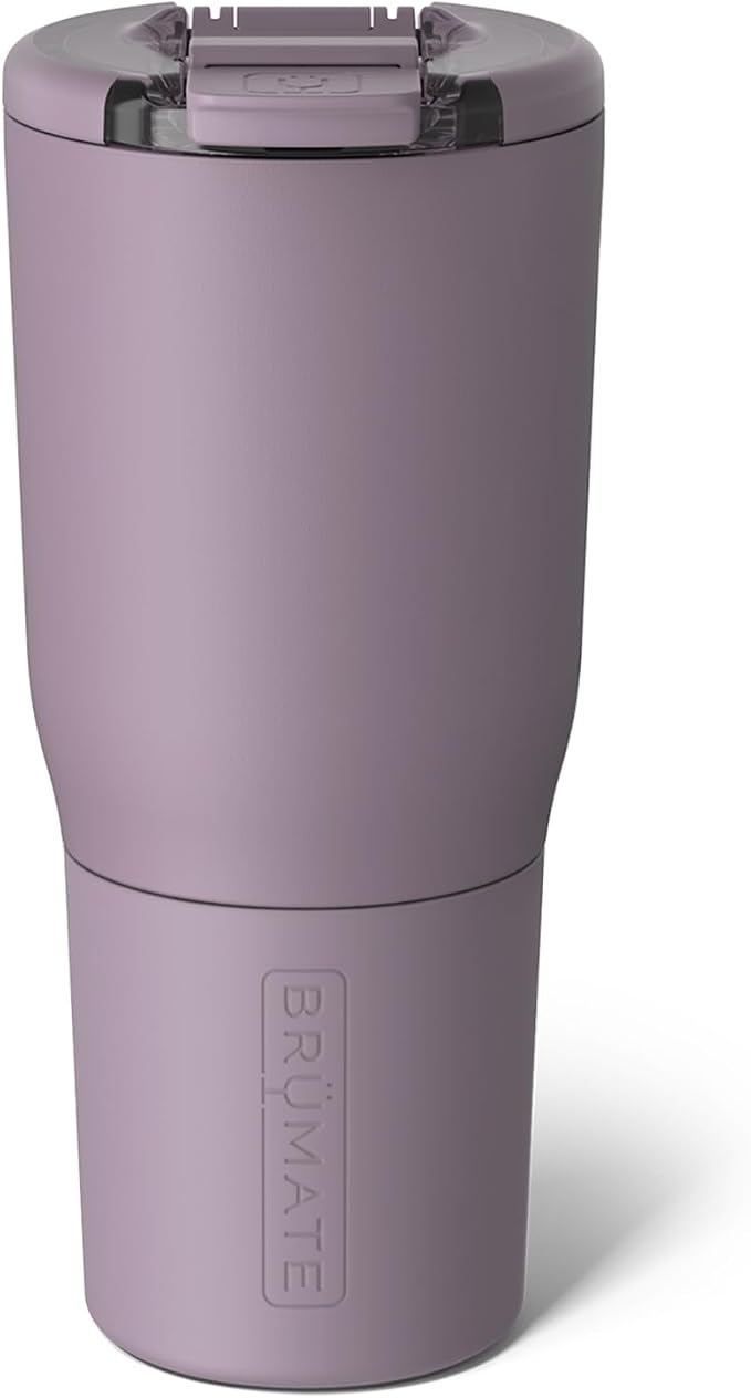 BrüMate Nav 25oz 100% Leak Proof Insulated Travel Tumbler with Magnetic BevLock™ Lid - Double Wall Cup-Holder Friendly Stainless Steel Mug (Lilac Dusk) by Br%C3%BCMate