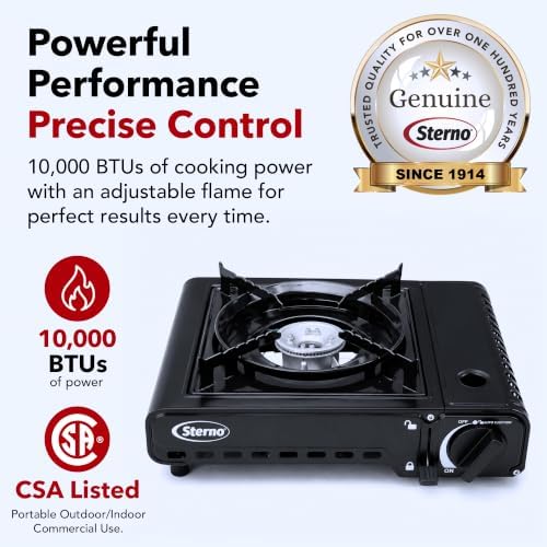 Sterno Portable Butane Stove with Carrying Case - Image 2