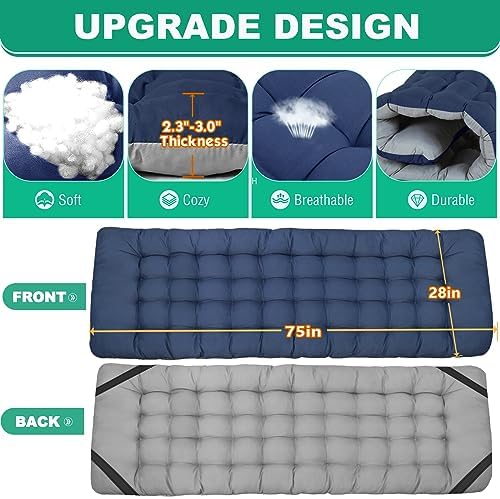 LILYPELLE Folding Camping Cot, Extra Wide Heavy Duty Sleeping Cots - Image 5