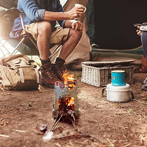 G4Free Camping Stove, Portable Wood Stove with Folding Stainless Steel - Image 7
