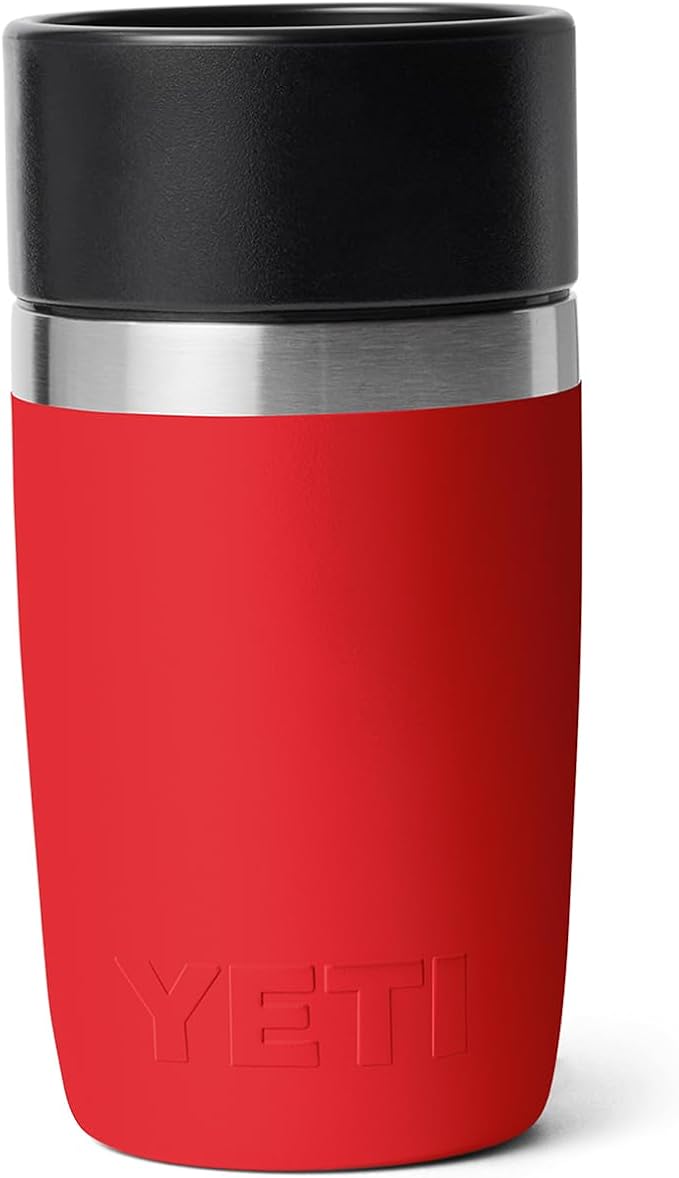 YETI Rambler 8 oz Travel Bottle, Stainless Steel, Vacuum Insulated with Leakproof Commuter Cap, Rescue Red - Image 5